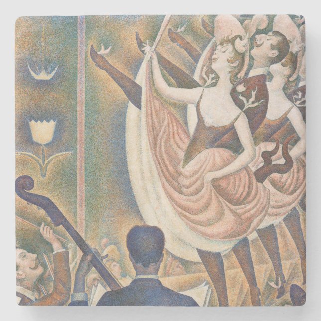 Georges Seurat - Le Chahut Steinuntersetzer (Vorderseite)