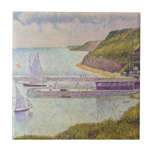 Georges Seurat - Port-en-Bessin bei Flut Fliese