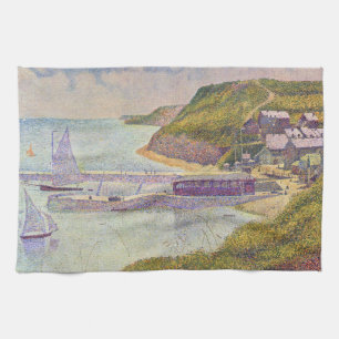 Georges Seurat - Port-en-Bessin bei Flut Geschirrtuch