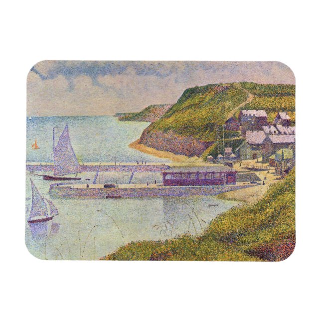 Georges Seurat - Port-en-Bessin bei Hochtide Magnet (Horizontal)