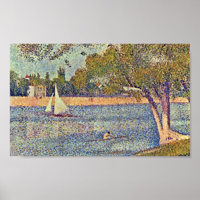 Georges Seurat - Seine bei CourbevoieGeorges Se Poster (Vorne)