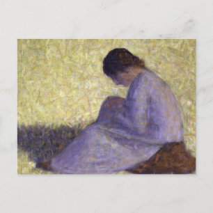 Georges Seurat - Sitzende Frau Postkarte