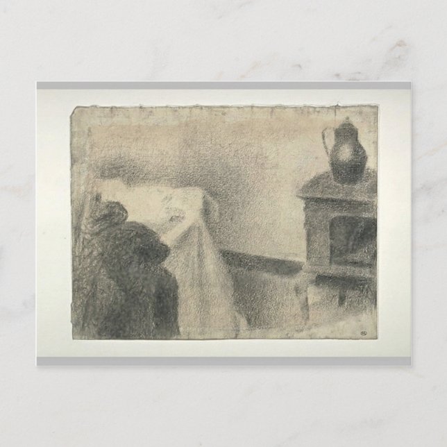 Georges Seurat - Teil des Studios Postkarte (Vorderseite)