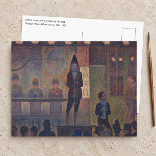 Georges Seurat - Zirkusplakat Postkarte