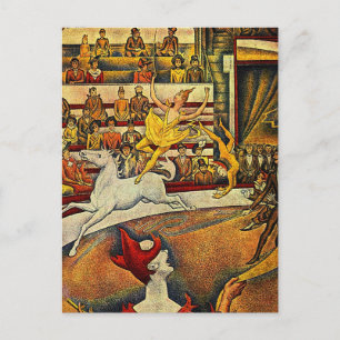 Georges Seurats Der Zirkus (1891) Postkarte