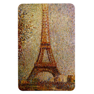 Georges Seurats Gemälde: Der Eiffelturm (1889) Magnet