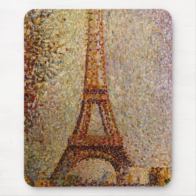 Georges Seurats Gemälde: Der Eiffelturm (1889) Mousepad (Vorne)