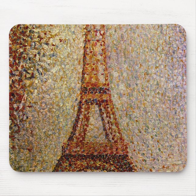 Georges Seurats Gemälde: Der Eiffelturm (1889) Mousepad (Vorne)