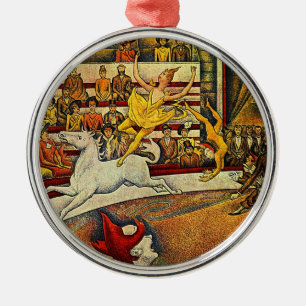 Georges Seurat's The Circus (1891) Ornament Aus Metall