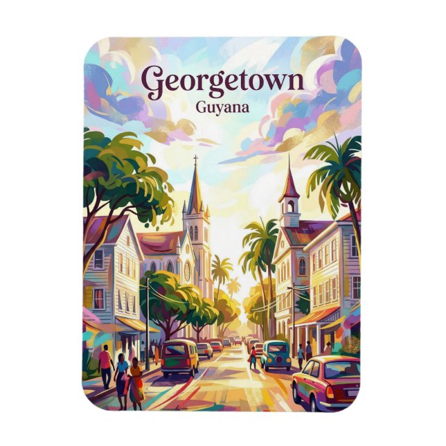 Georgetown Stadt Guyana Magnet (Vertikal)