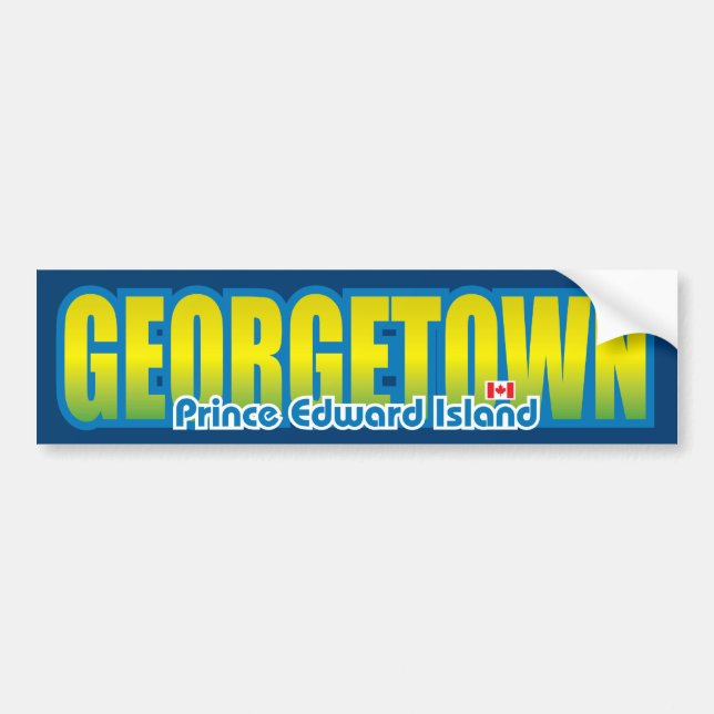 Georgetown-Stoßdämpfer Autoaufkleber (Vorne)