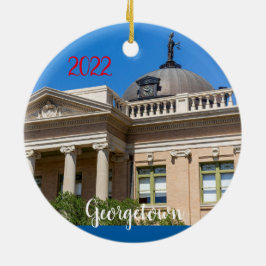 Georgetown, Texas 2 Seite Keramik Ornament