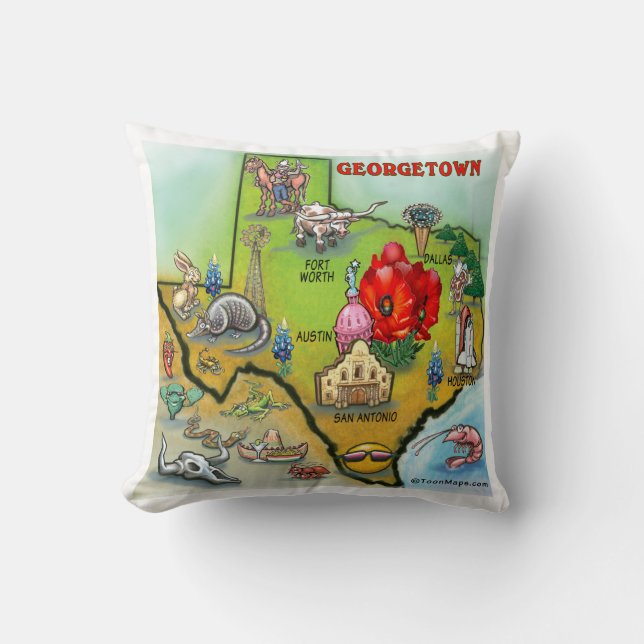 Georgetown Texas Pillow Kissen (Vorderseite)