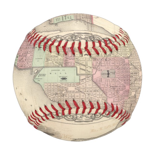Georgetown und die Stadt Washington Baseball (Vorderseite)