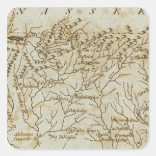 Georgia 5 quadratischer aufkleber