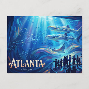 Georgia Aquarium USA Postkarte