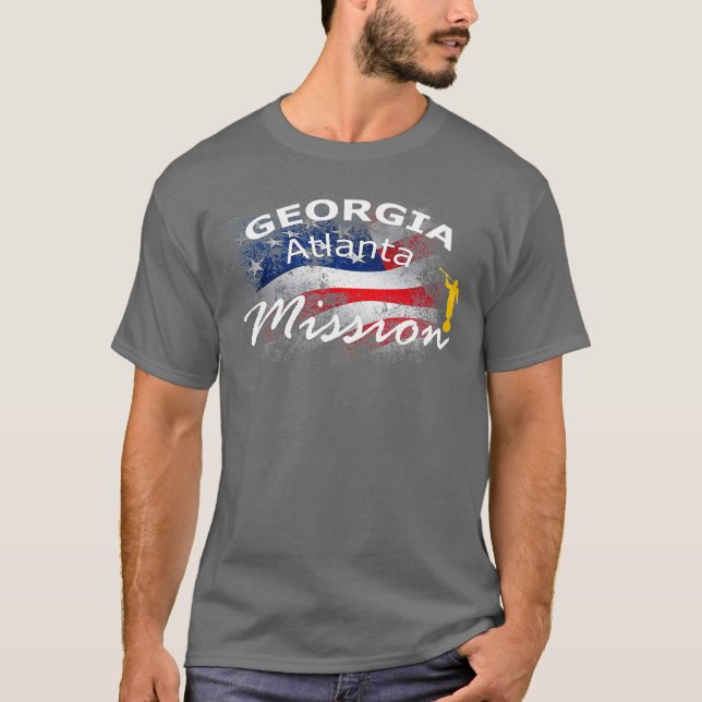 Georgia Atlanta Mormon LDS Mission T-Shirt (Vorderseite)