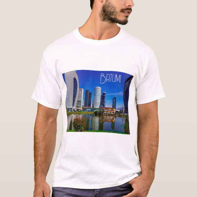 Georgia Batumi Architektur Landschaft T-Shirt (Vorderseite)