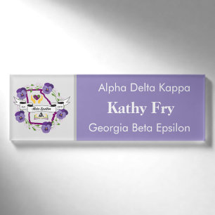 Georgia Beta Epsilon Nametag Template Namenschild