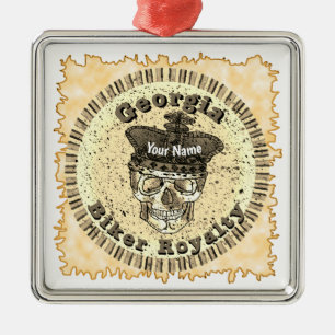 Georgia Biker Ornament Aus Metall