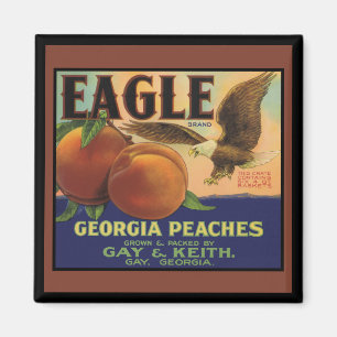 Georgia Eagle Peaches Magnet