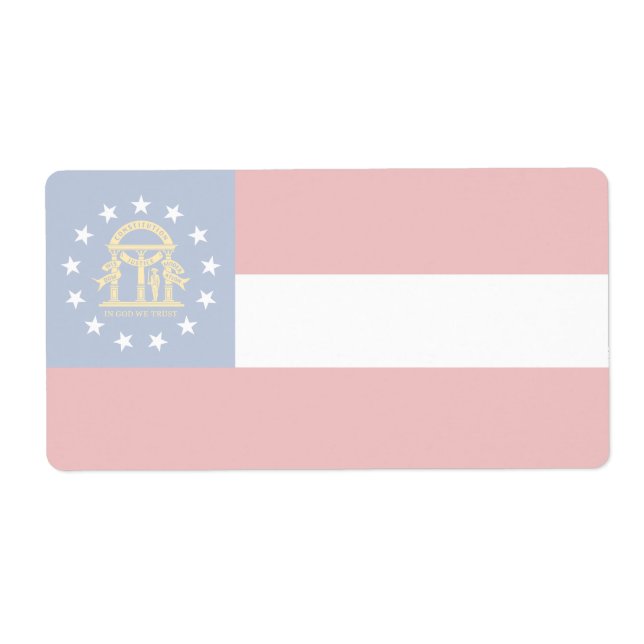 Georgia Faint Flag Shipping Label (Vorne)