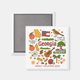 Georgia-Familienreise-Andenken individuell Magnet