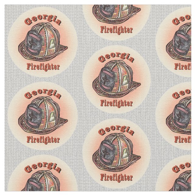 Georgia Feuerwehrmann Stoff (Nahaufnahme)