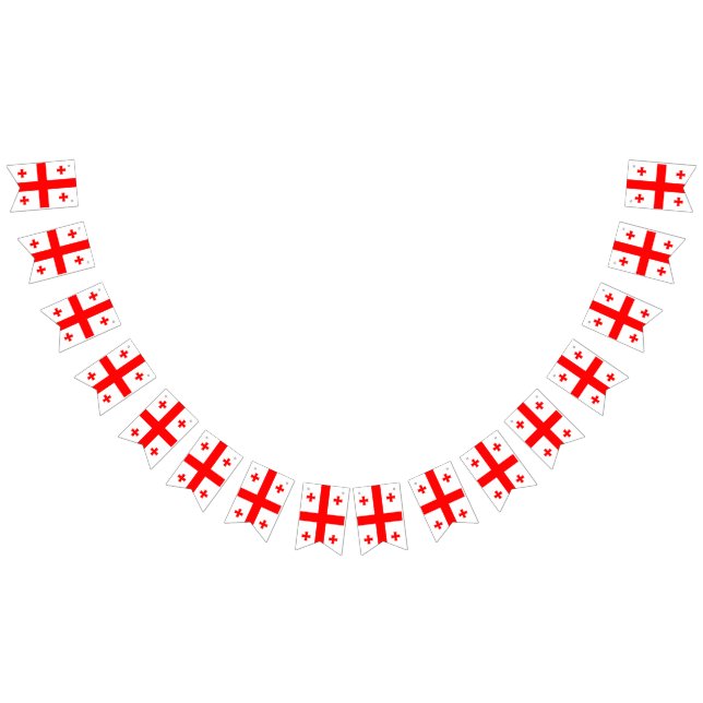 Georgia flag bunting banner (Alle)