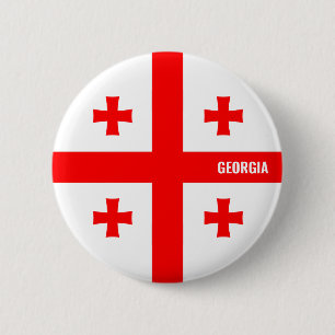 Georgia Flag Charming Patriotic Button