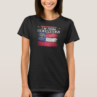 Georgia Flag Ich bin nicht unfreundlich ich bin au T-Shirt