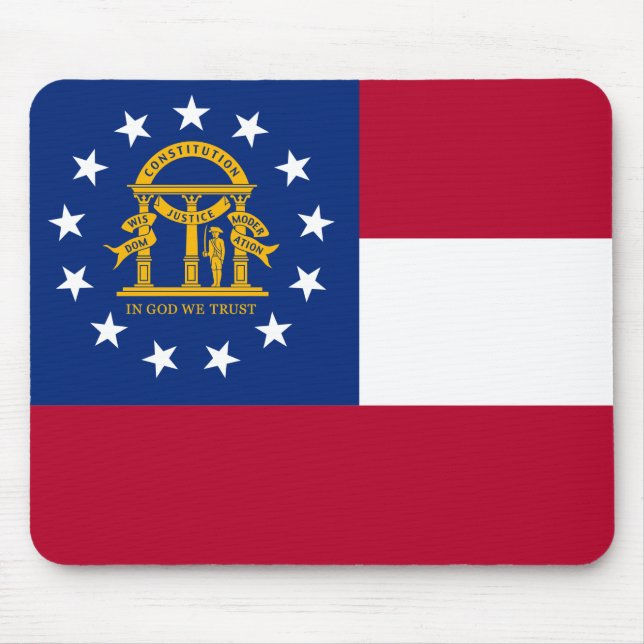 Georgia Flag Mouse Pad Mousepad (Vorne)