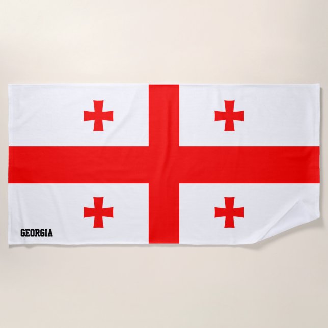Georgia Flag Splendid Patriotic Strandtuch (Vorderseite)