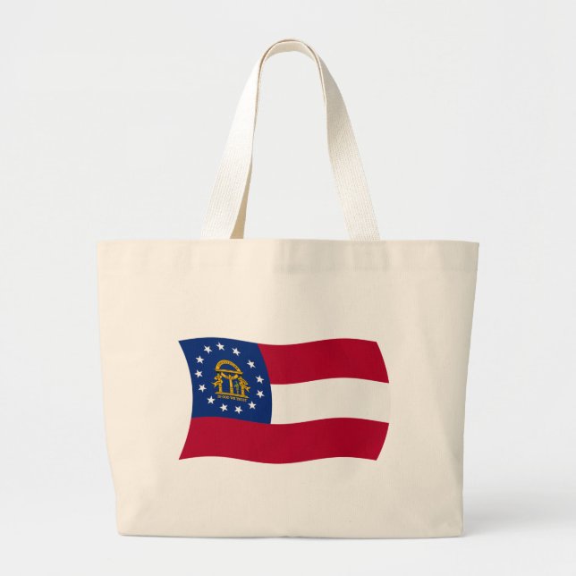 Georgia Flag Totbeutel Jumbo Stoffbeutel (Vorne)