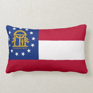 Georgia-Flagge, amerikanisches Staatsflagge Lendenkissen