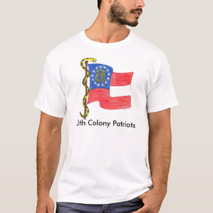 Georgia-Flagge und treten nicht auf mir, 13. T-Shirt