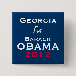 GEORGIA für Kampagnen-Knopf OBAMA 2012 Button