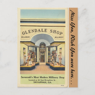 Georgia, Glendale-Modewarengeschäft Postkarte