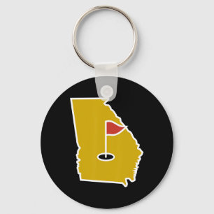 Georgia Golf-Tee mit Thema - Lustiger Golf-Liebhab Schlüsselanhänger