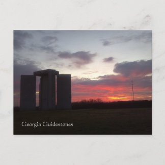 Georgia Guidestone Sunset Postcard Postkarte