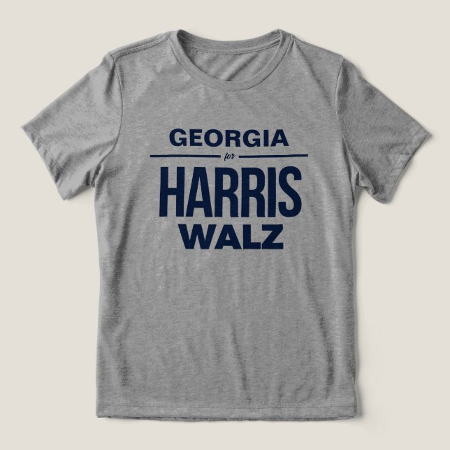 Georgia Harris Walz Tri-Blend Shirt (Design Vorderseite)