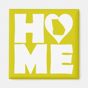 Georgia Home Heart State Fridge Magnet