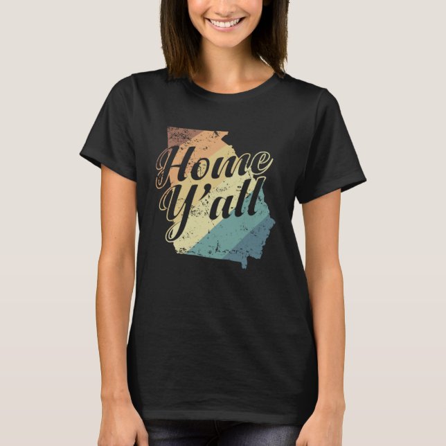 Georgia Home Y all USA America T-Shirt (Vorderseite)