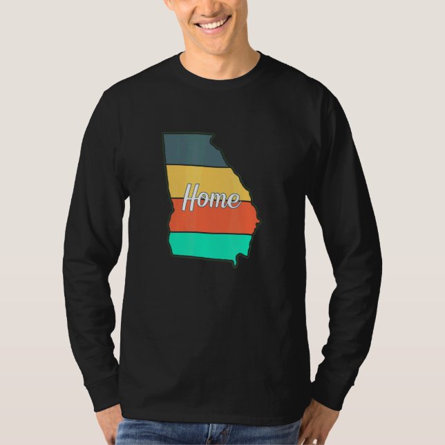 Georgia ist mein Zuhause-Staatsstolz T-Shirt (Vorderseite)