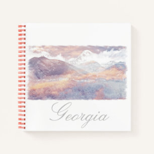 Georgia Kazbegi Architecture Nature Notebook Notizbuch