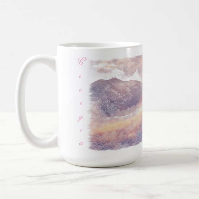 Georgia Kazbegi Architecture Nature Tasse Cup (Links)