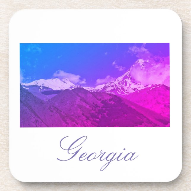 Georgia Kazbegi Architecture Untersetzer (Vorderseite)
