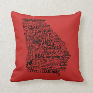Georgia-Kissen - Handlettered Entwurf Kissen