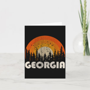Georgia - lustige Natur Retro-Wandern 60er 70er 80 Karte