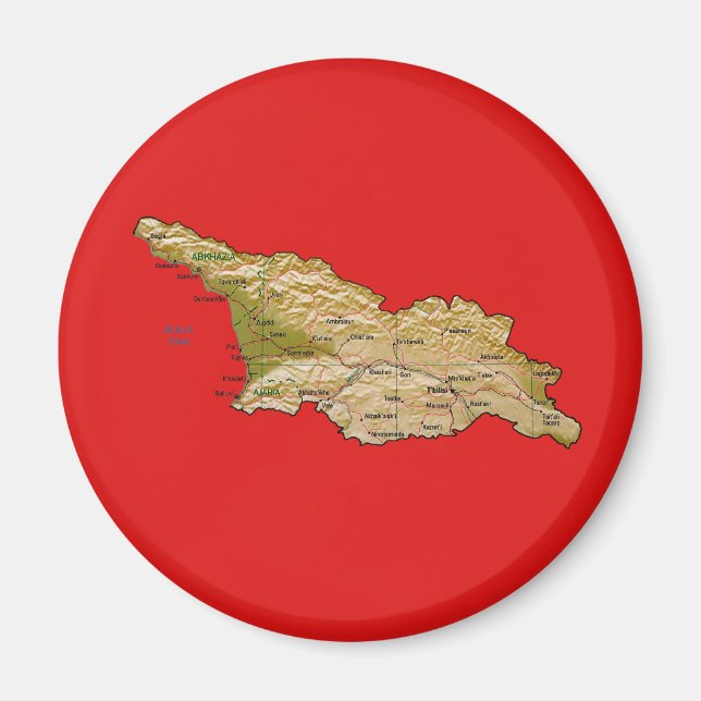Georgia Map Magnet (Vorne)